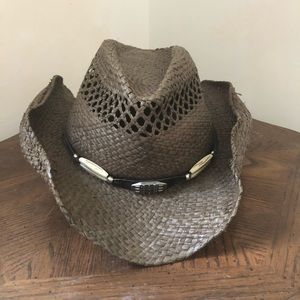 OUTBACK TRADING COMPANY Brown Raffia Straw Hat